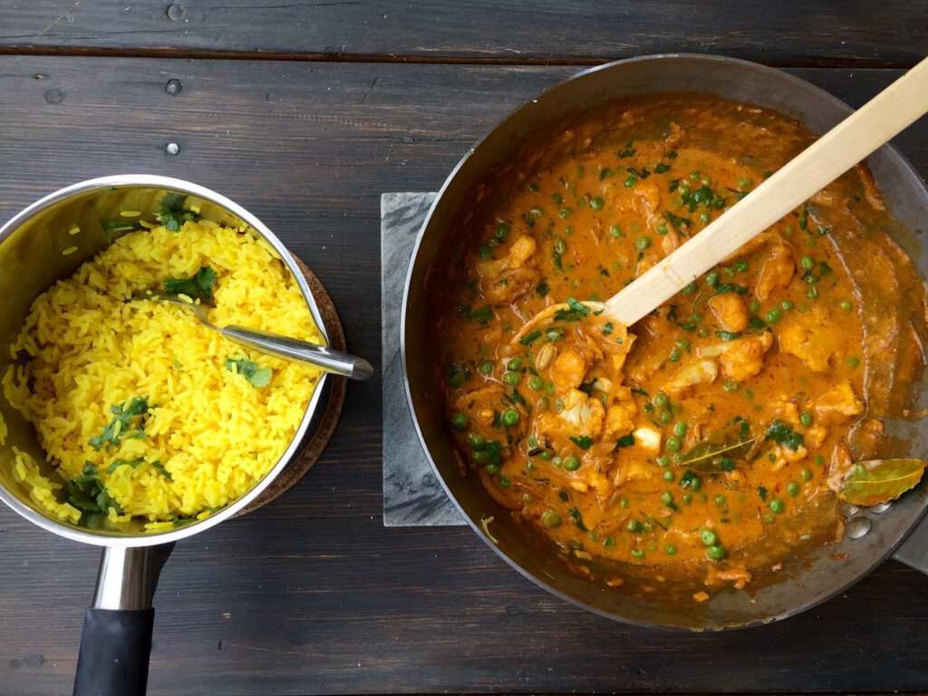 kyckling med röd curry